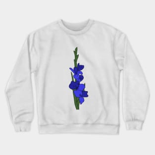 Blaue Gladiole Crewneck Sweatshirt